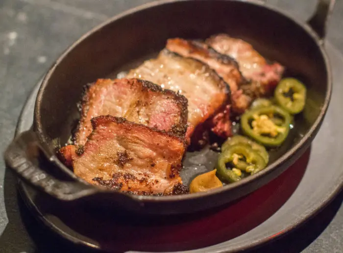 cote korean bbq happy hour menu bacon
